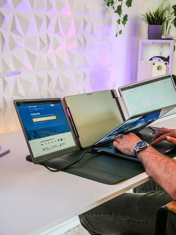 as shown by studies, when using a second monitor.