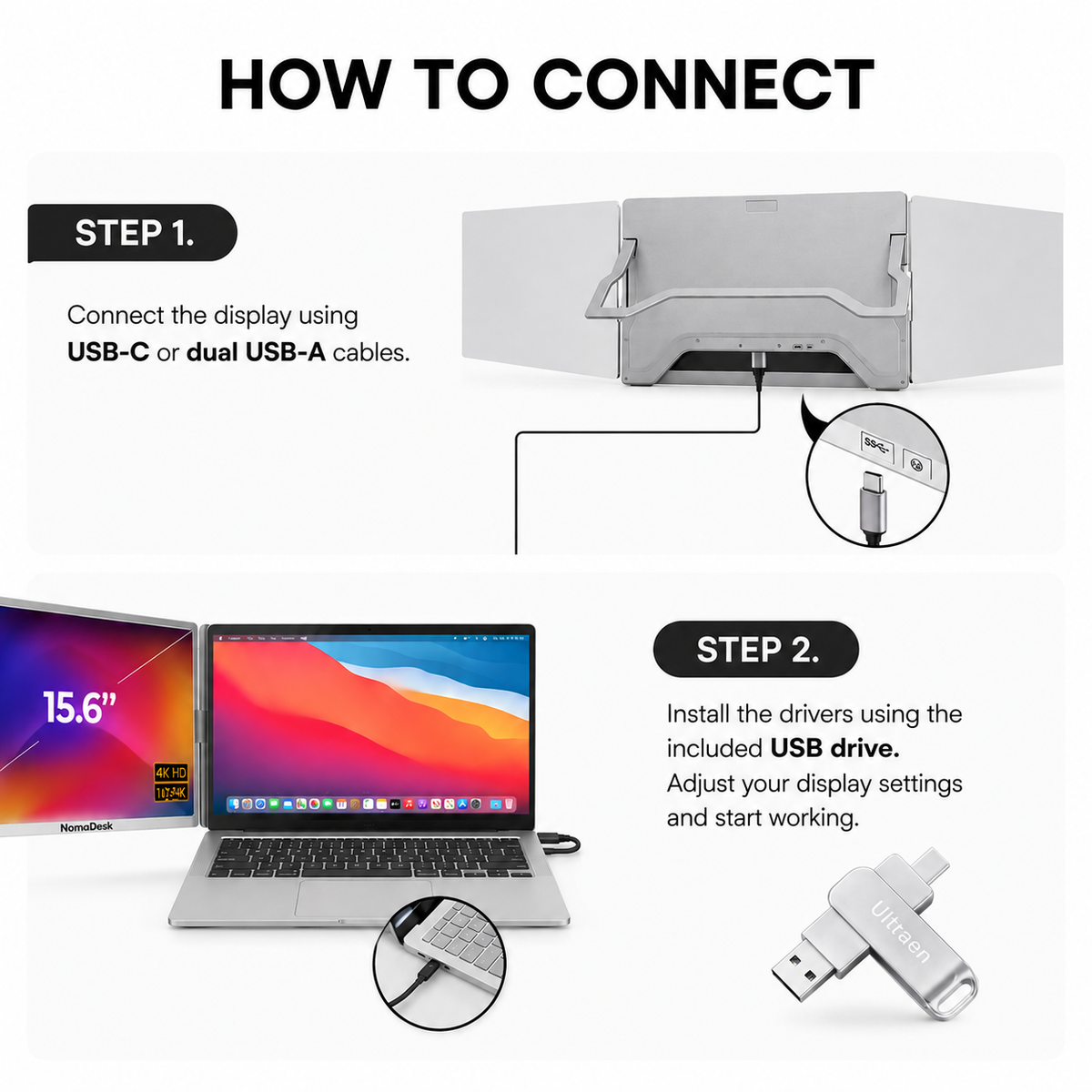 NomaDesk TriView