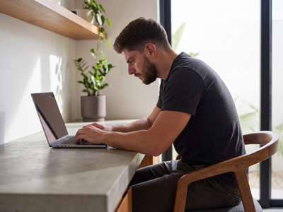 Laptop Flat on A Surface