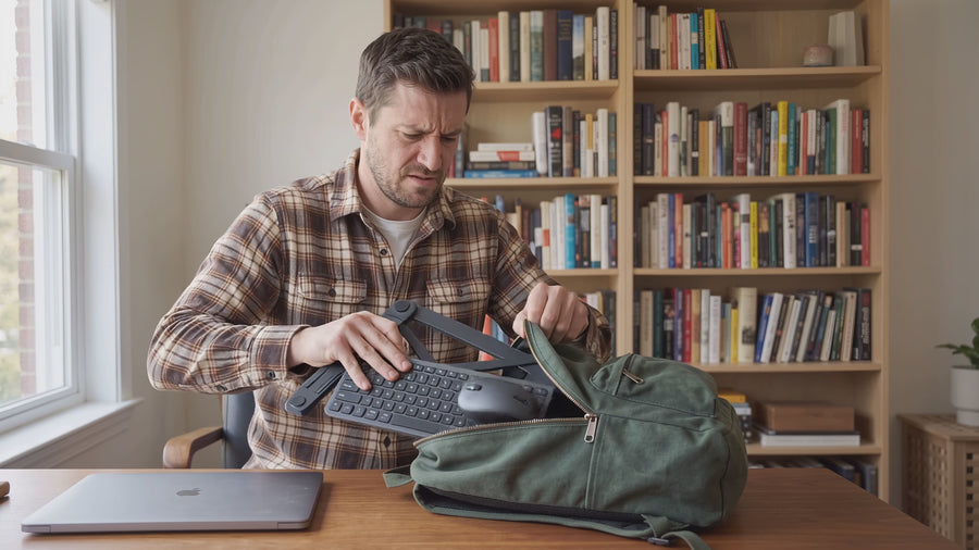 YOUR OFFICE GEAR IS TOO BIG & BULKY TO TRAVEL WITH