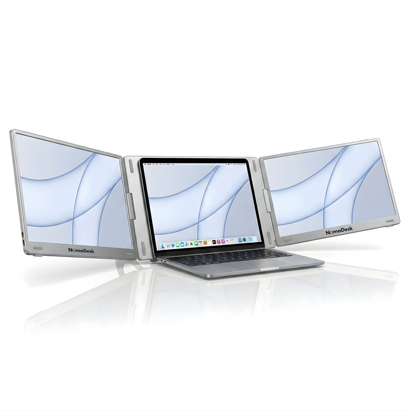 NomaDesk TriView - Three-screen productivity from wherever you're working.